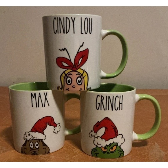 The Unbranded Brand Other - Set Of 3How The Grinch Stoked Christmas Coffee Mugs, Max, Going, And Cindy Lou